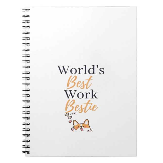 The Best Coworker In The World Graphic Notebook (Front)
