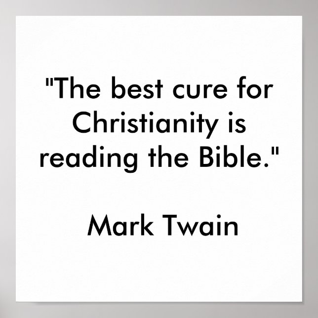 "The best cure for Christianity Poster (Front)