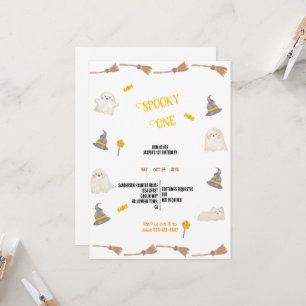 THE BEST CUTE AND SCARY WATERCOLOR HALLOWEEN  INVITATION
