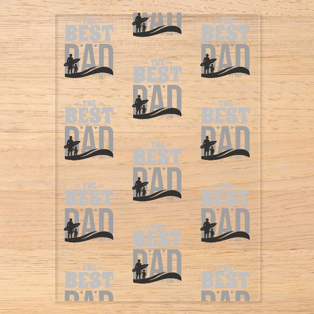 The Best Dad Ever Acrylic Invitations (Front)