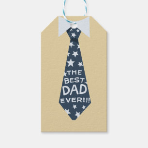 'The Best Dad Ever' Father's Day Birthday Gift Tags