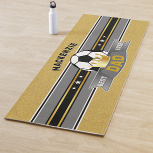 The Best Dad Ever Faux Gold Sport Yoga Mat