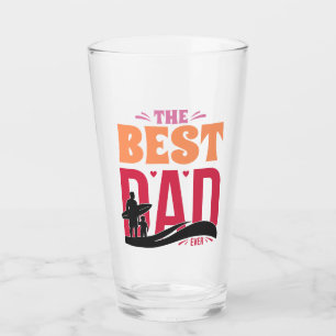 The Best Dad Ever Glass