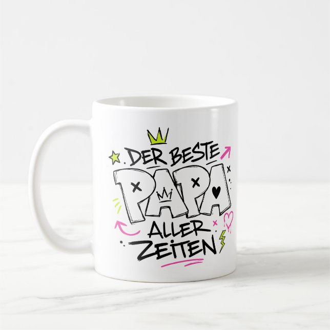 the best dad ever graffiti 9 coffee mug (Left)