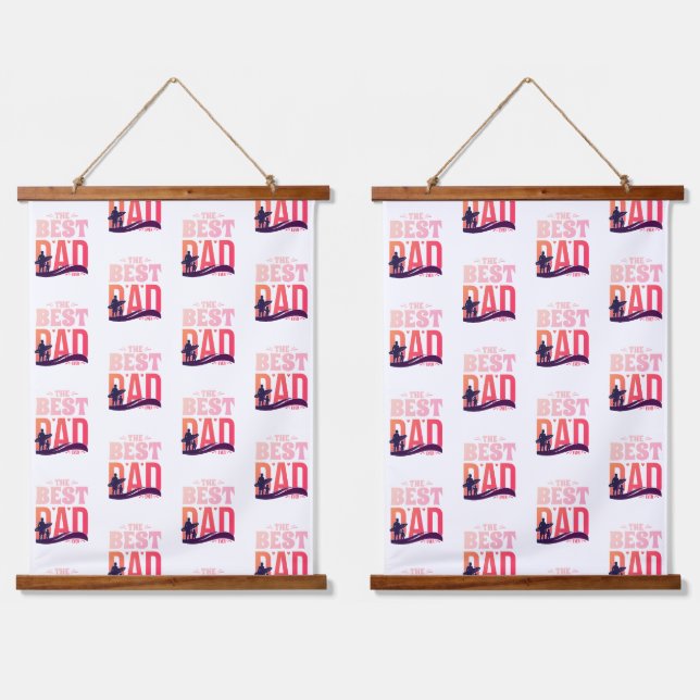 The Best Dad Ever Hanging Tapestry (Double)