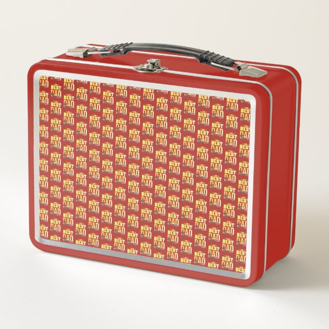 The Best Dad Ever Metal Lunch Box (Front)