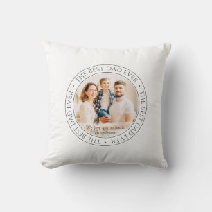 The Best Dad Ever Modern Classic Photo Cushion