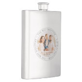 The Best Dad Ever Modern Classic Photo Hip Flask (Right)