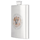 The Best Dad Ever Modern Classic Photo Hip Flask (Left)