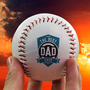 The Best Dad Ever Modern Father's Day Gift Baseball