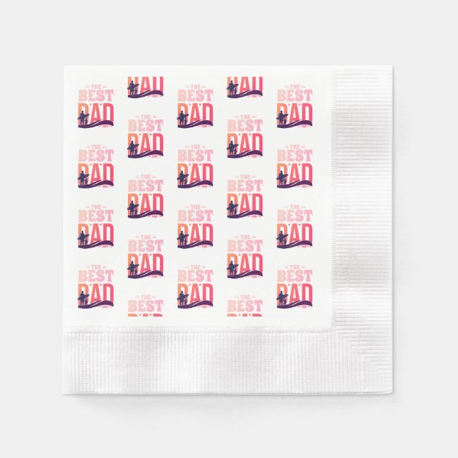 The Best Dad Ever Napkin (Front)