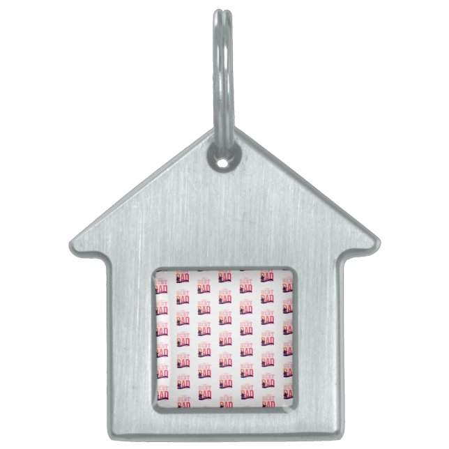 The Best Dad Ever Pet ID Tag (Front)