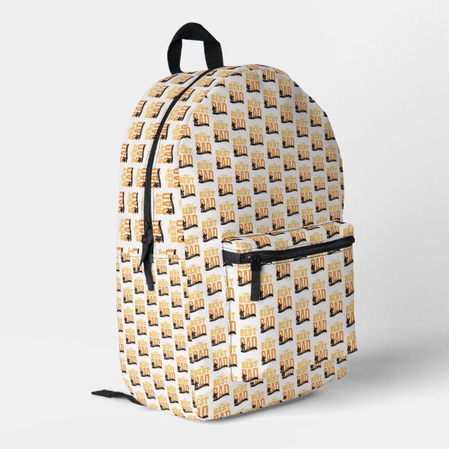 The Best Dad Ever Printed Backpack (Back Corner Left)