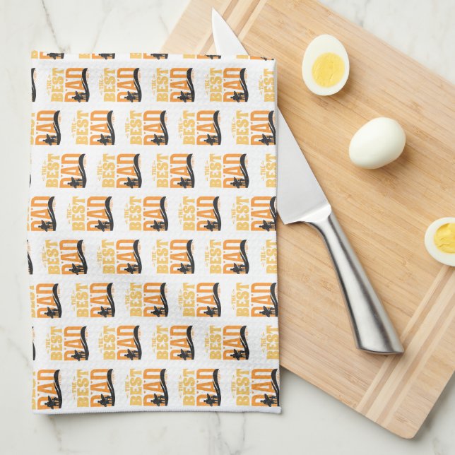 The Best Dad Ever Tea Towel (Quarter Fold)