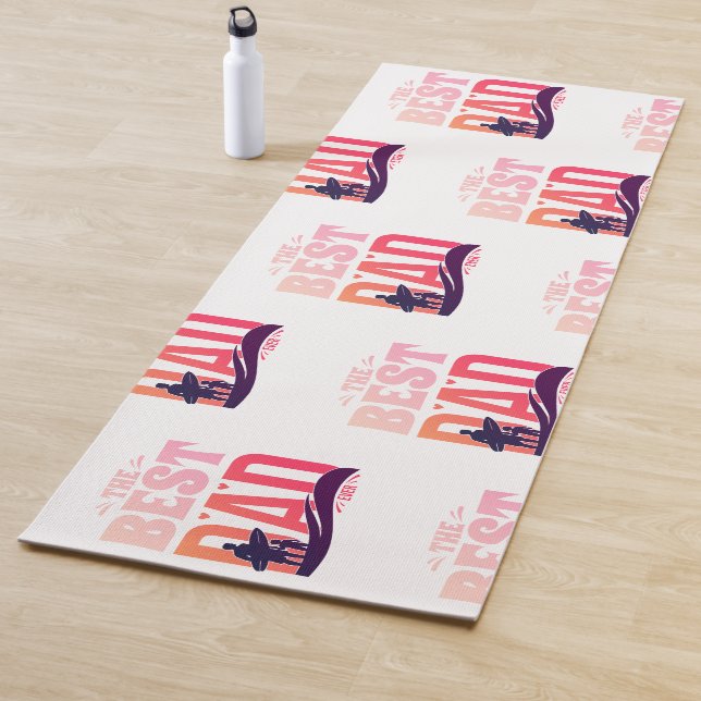 The Best Dad Ever Yoga Mat (In Situ)