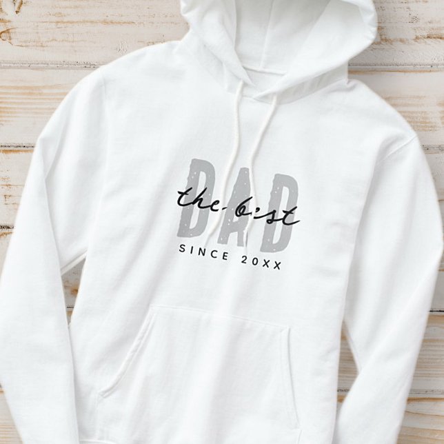 The Best Dad Since 20XX Modern Simple Preppy Hoodie (Creator Uploaded)
