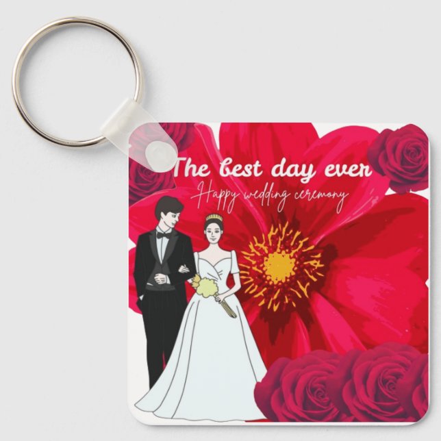 The best day ever key ring (Front)
