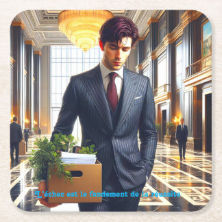 - The Best Days Arrive Square Paper Coaster