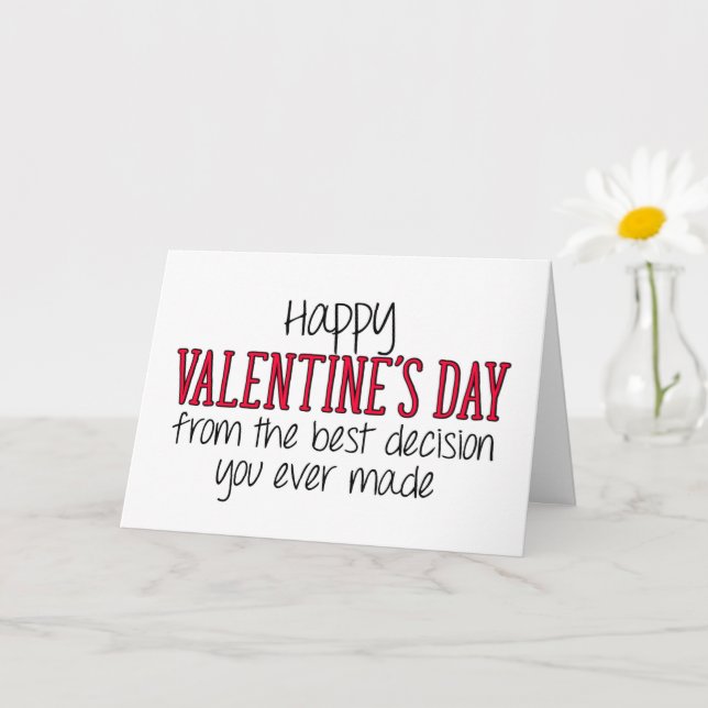 The Best Decision You Ever Made, Valentine's Day Card (Small Plant)