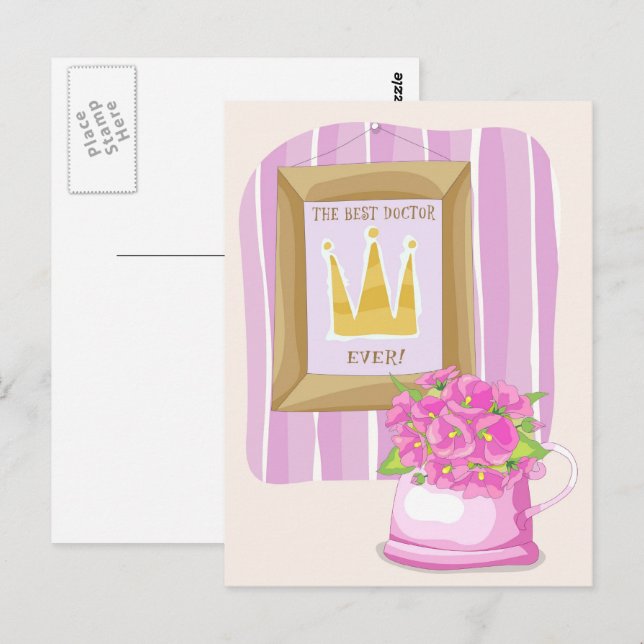 The Best Doctor Ever Postcard (Front/Back)