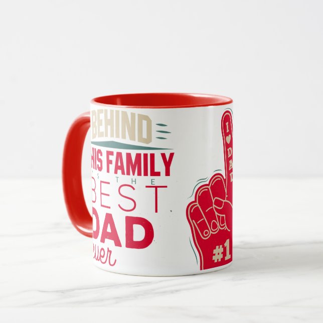 The Best Family Dad Ever Mug (Front Left)