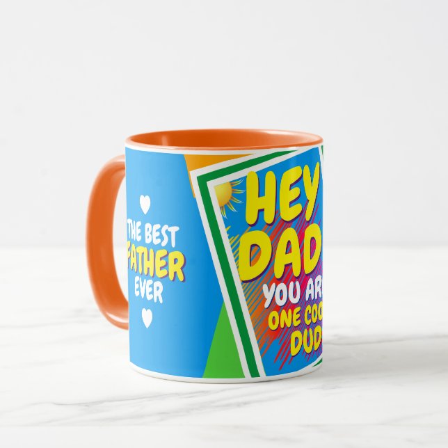 The Best Father Ever - One Cool Dad Mug (Front Left)