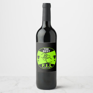 The Best Father-In Law Wine Label