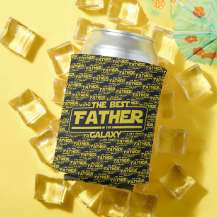 The Best Father In The Galaxy Fathers Day Gift Can Cooler