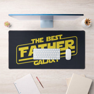 The Best Father In The Galaxy Fathers Day Gift Desk Mat