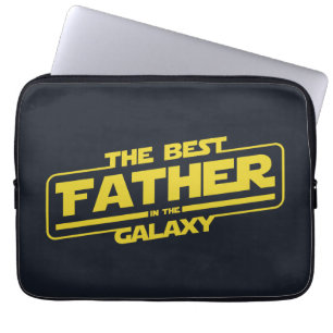 The Best Father In The Galaxy Fathers Day Gift Laptop Sleeve