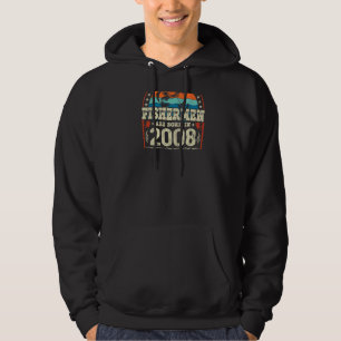 The Best Fishermen Are Born In 2008 Fishing  Birth Hoodie