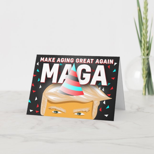The Best Funny MAGA Donald Trump Birthday Card - 2 (Front)