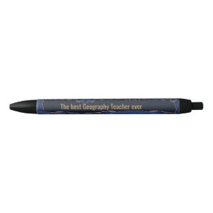 The Best Geography Teacher Ever,Funny Teacher Gift Black Ink Pen