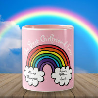The Best Girlfriend Ever Rainbow Pink