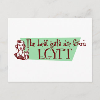 The Best Girls are from Egypt Postcard