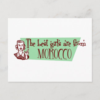The Best Girls are from Morocco Postcard