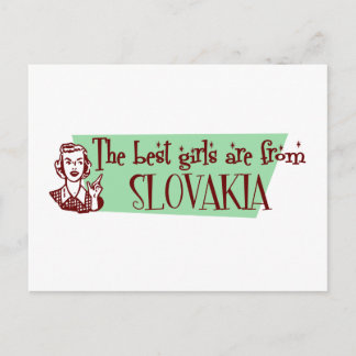 The Best Girls are from Slovakia Postcard