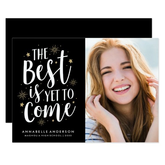 The Best Graduation Party Photo Invitation