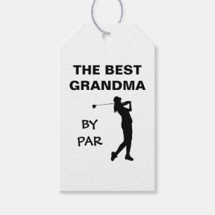 The Best Grandma By Par Golf Nana Golfer Pun Gram Gift Tags
