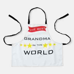 The best grandma in the world apron