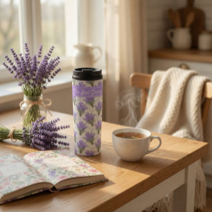 The Best Granny Lavender Floral Stainless Steel Thermal Tumbler