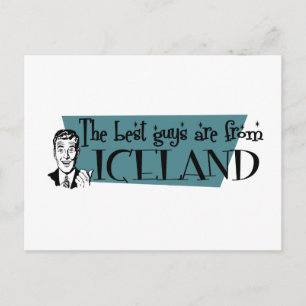 The Best Guys are from Iceland Postcard