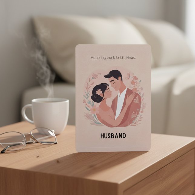 "The Best Husband" Cosy Love Card   (Because he deserves a little extra love.)