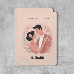 "The Best Husband" Cozy Love Card  