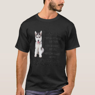 The Best Husky Dog Dad Happy Father's Day T-Shirt