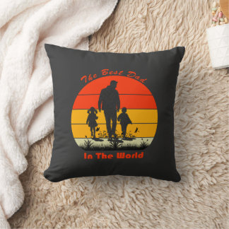 the best in the world t shirt cushion