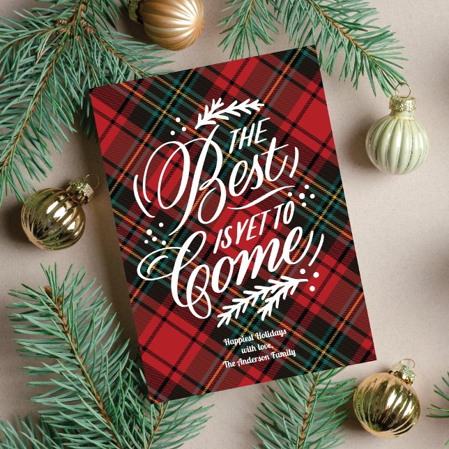 The Best Is Yet To Come Christmas Non-Photo Card (Creator Uploaded)