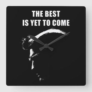 The best is yet to come Donald Trump 2024 Square Wall Clock