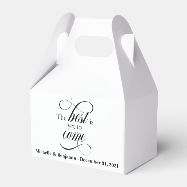 The Best is Yet to Come Favour Box (Front Side)