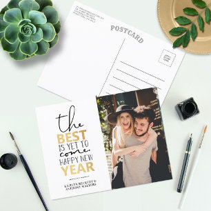 The Best Is Yet To Come   Happy New Year Photo Holiday Postcard